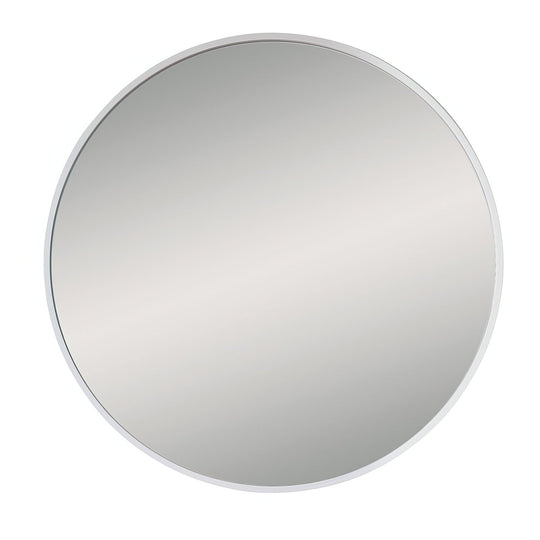 Docklands Round Mirror 60cm White - alternate view