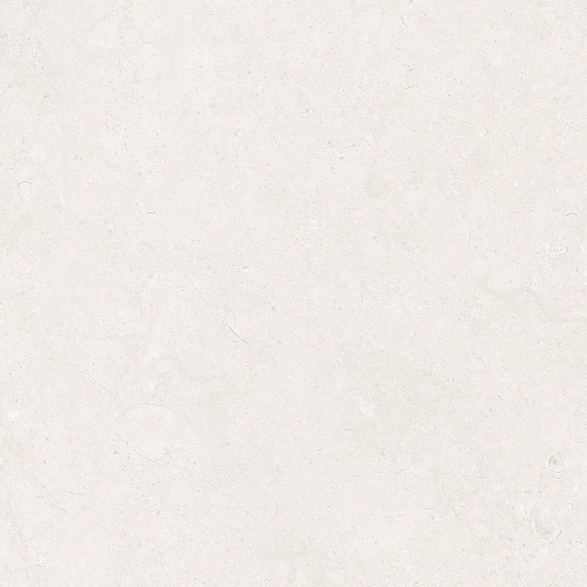 Cream-colored dual white matt textured tile 60 x 60cm with subtle veining for flooring and wall use