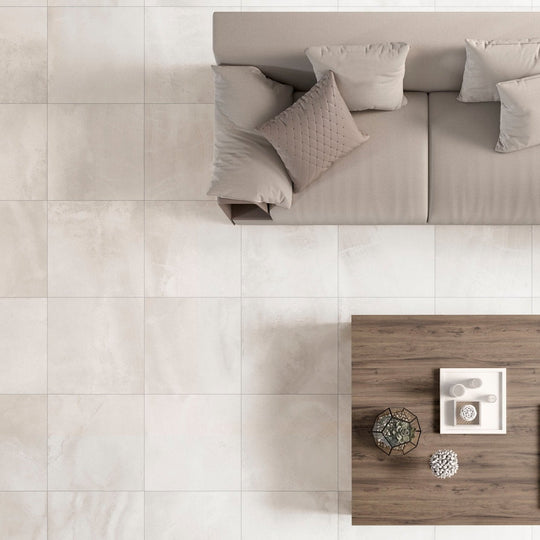 Durango Ivory Matt 60 x 60cm Porcelain Wall & Floor Tile - alternate view