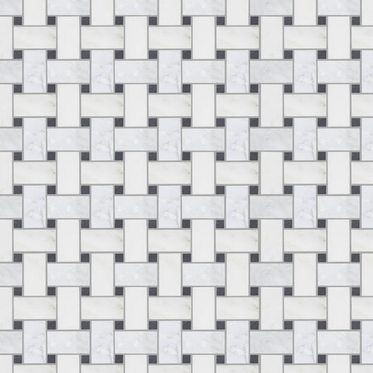 East Hampton Basketweave Marble Mosaic - alternate view