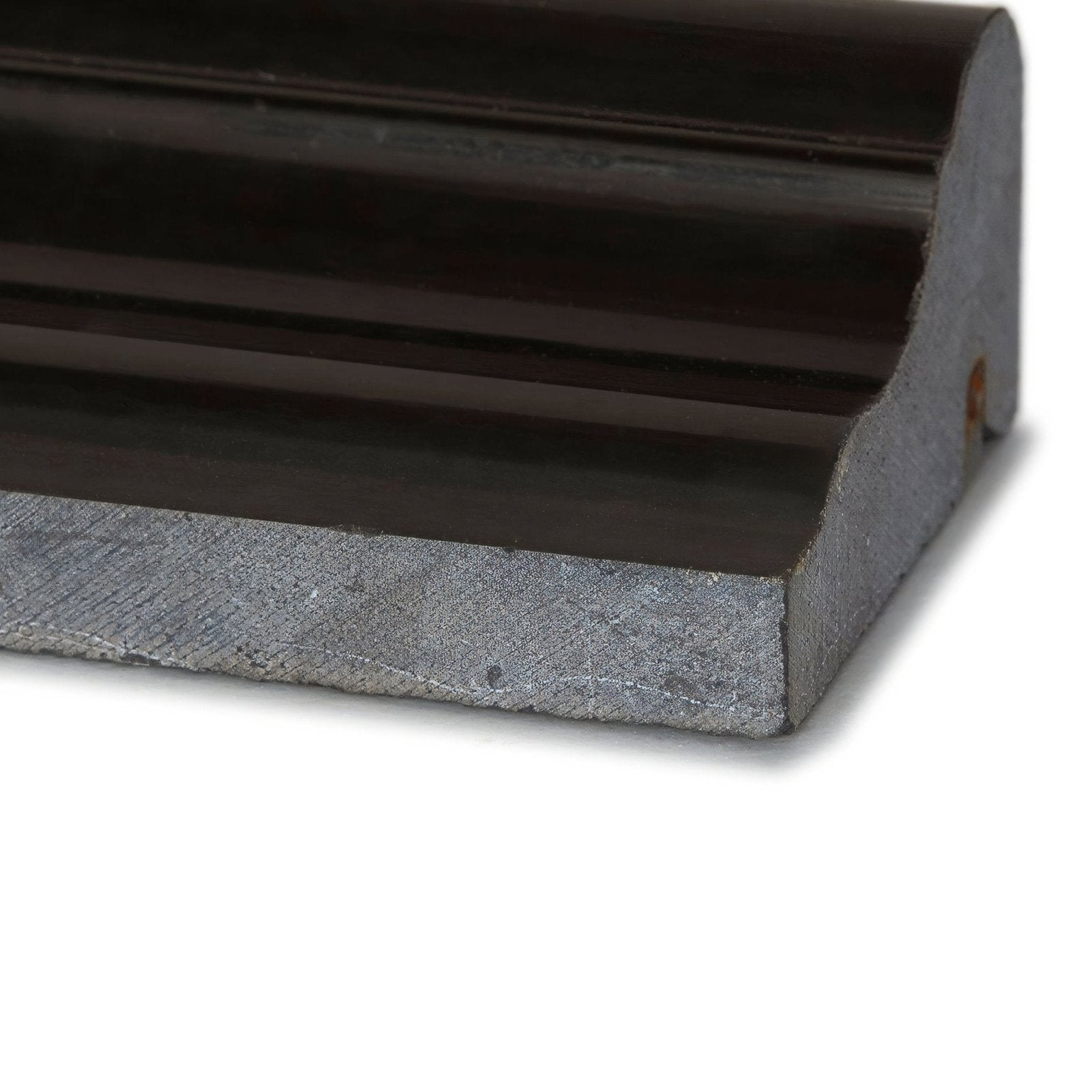 East Hampton Black Marble Dado black marble dado moulding with a glossy reeded finish