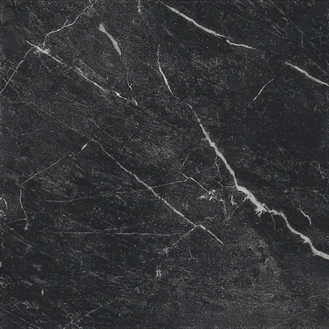 Black marble porcelain tile with elegant white veining east village porcelain nero 30 x 30cm