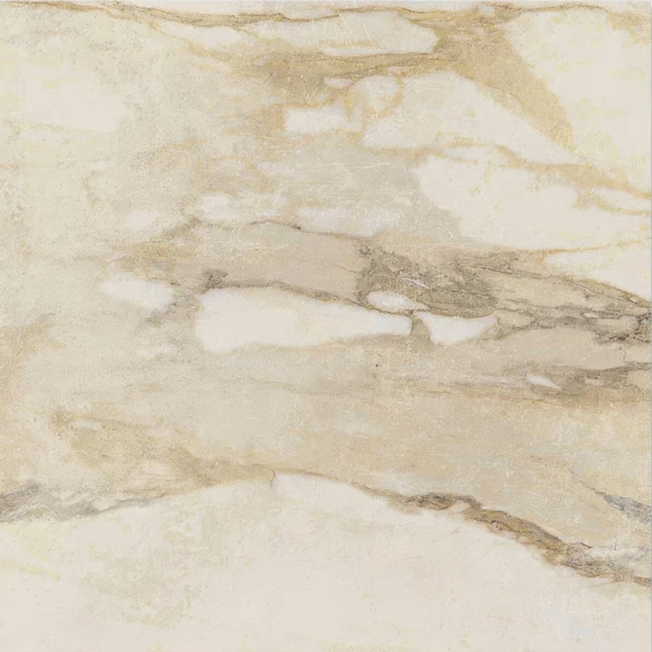 East village porcelain oro 60 x 60cm cream-colored marble tile with subtle golden veining and polished smooth surface