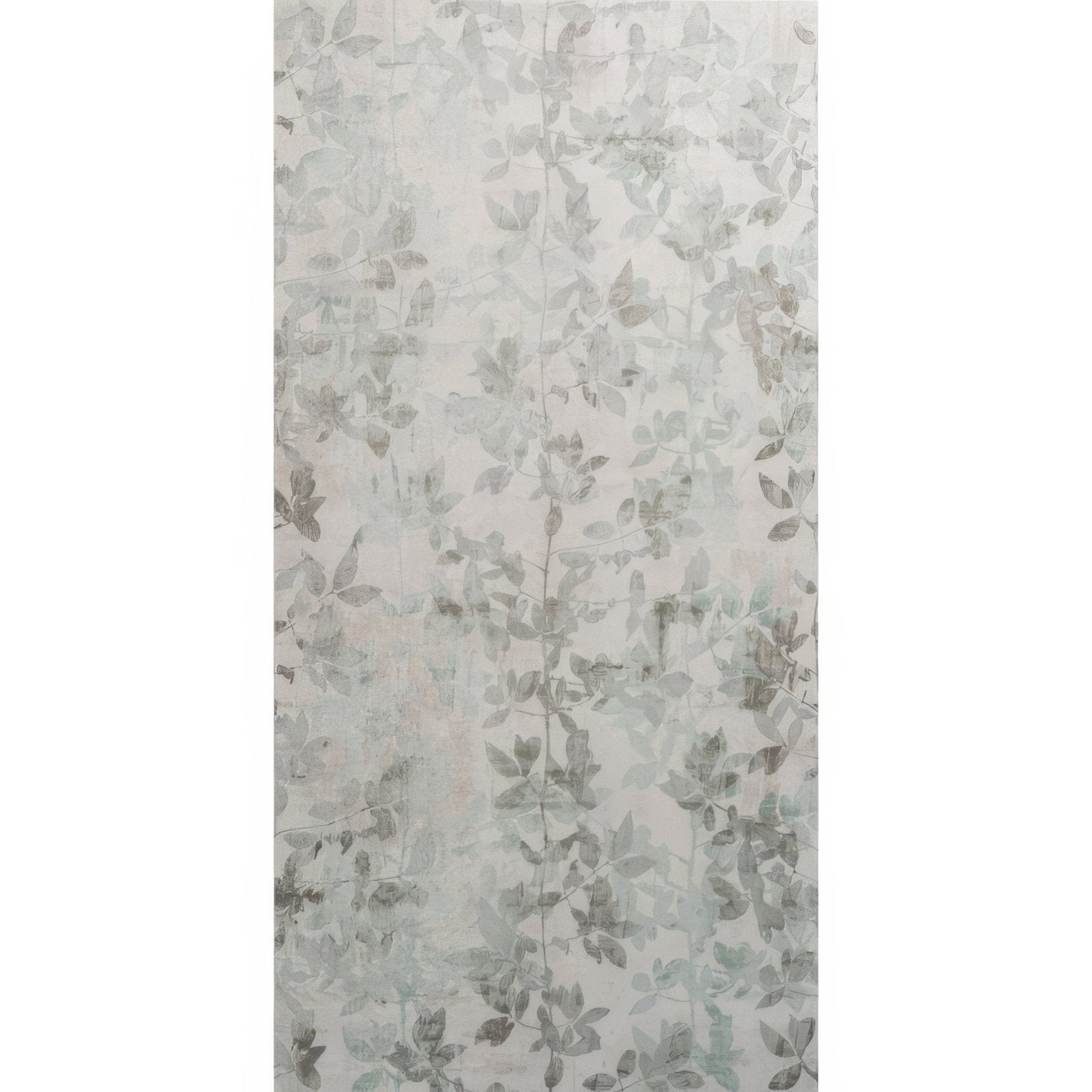 Eden Pergola 60x30cm delicate light gray leaf-patterned wallpaper with subtle vintage-inspired design