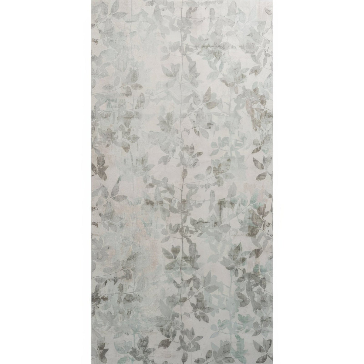 Eden Pergola 60x30cm delicate light gray leaf-patterned wallpaper with subtle vintage-inspired design