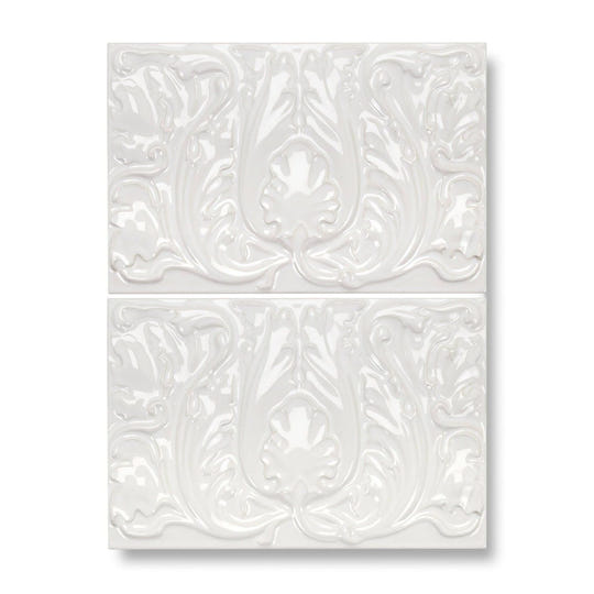 Edwardian Acanthus Highgate Ceramic Wall Tile - alternate view