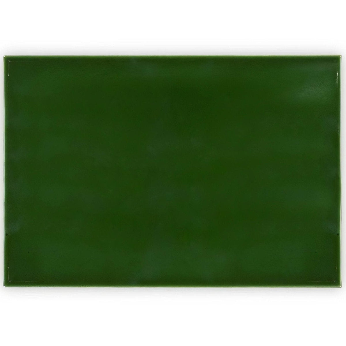Edwardian Caledonian Base solid deep green rectangular chalkboard with smooth glossy surface and rounded corners