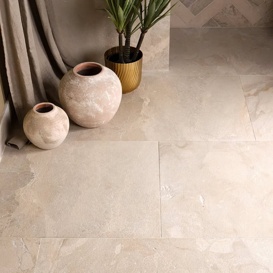 Enki Limestone Velvet Finish Wall & Floor Tile 61x91.5cm - alternate view