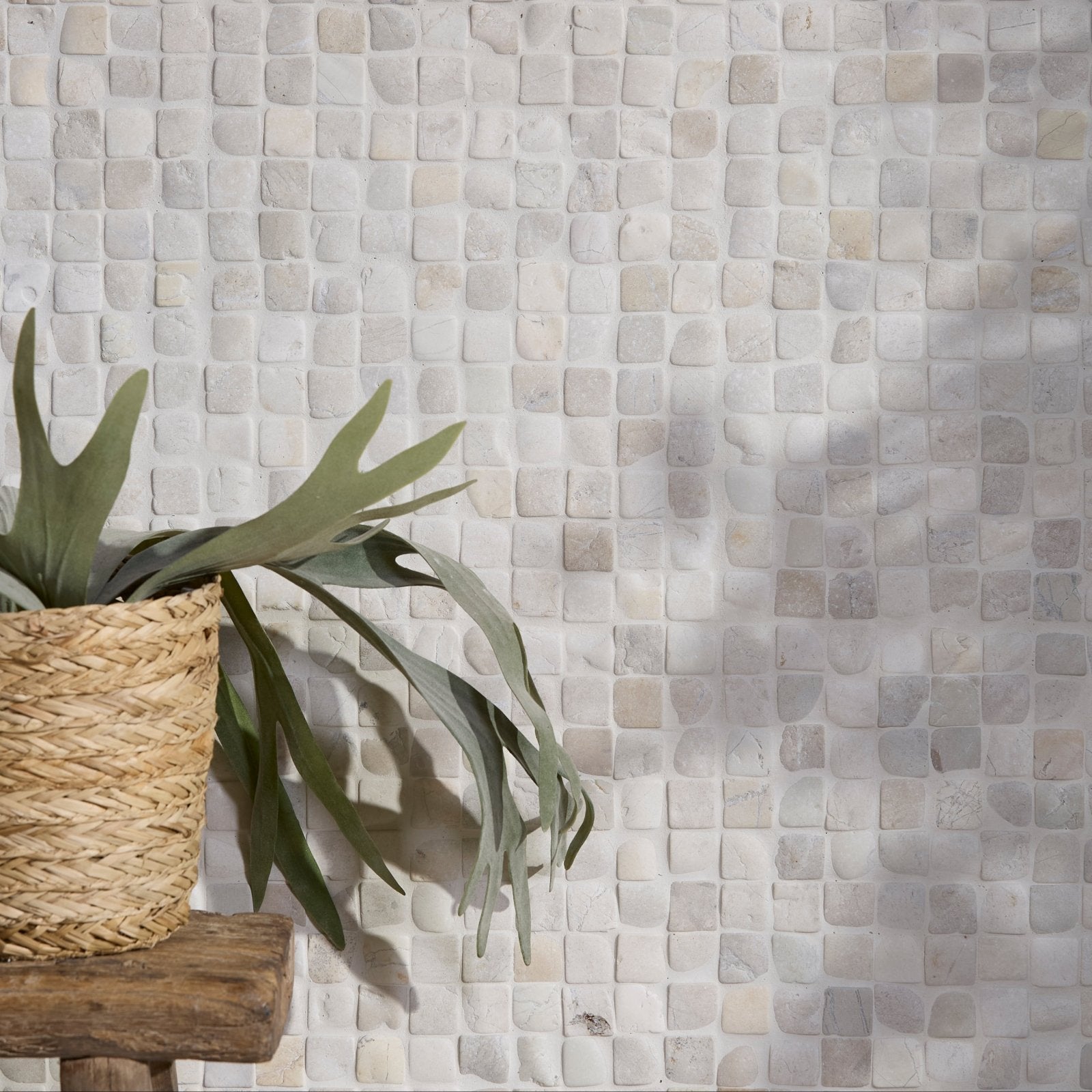 Enso Cobble Mosaic Cube Chalk