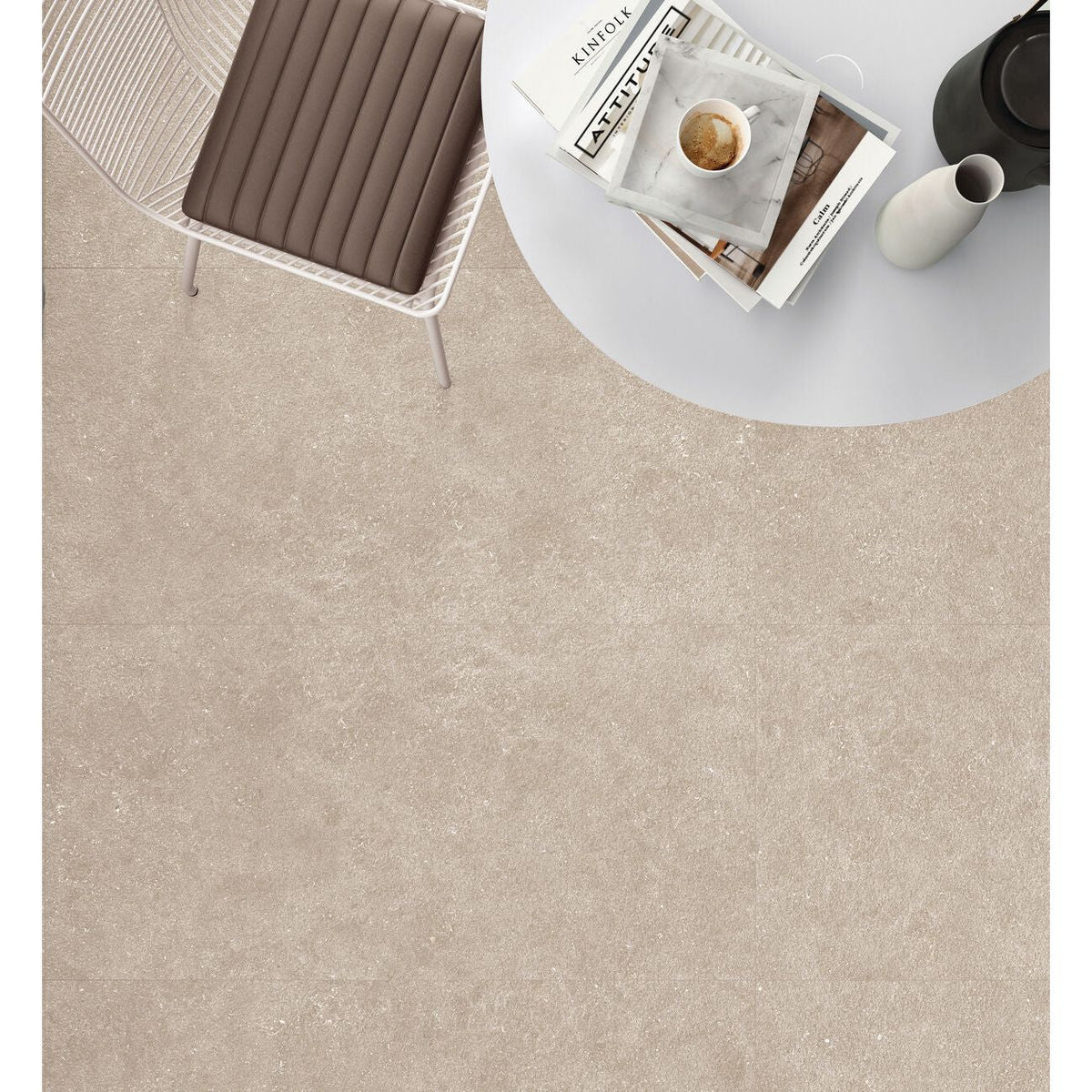 Essence Earth Tile 60 x 60cm - Porcelain - Matt - Neutral