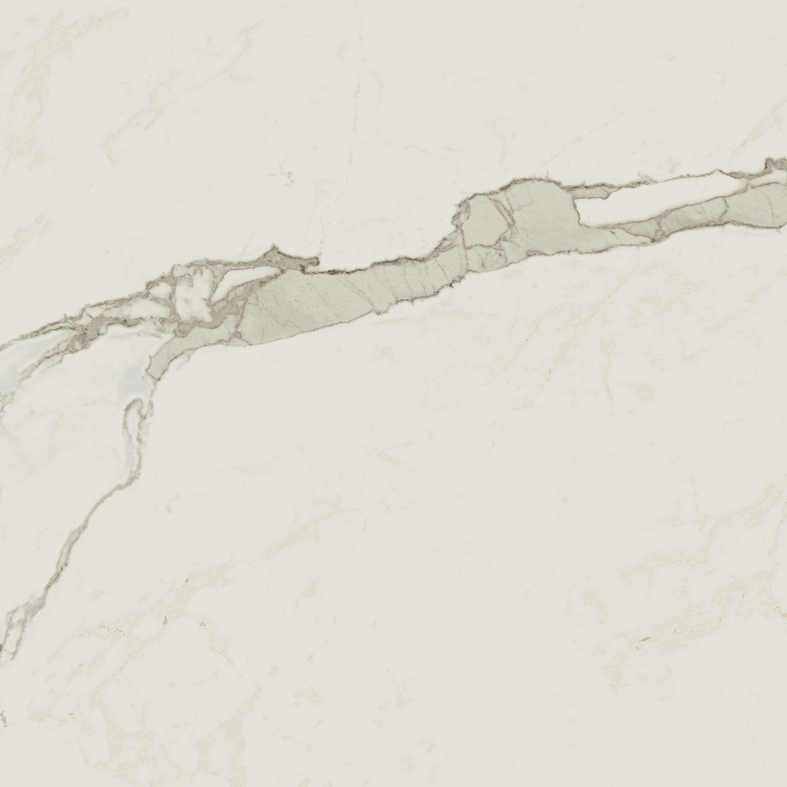 Exigo Calacatta Lappato cream-colored marble slab with subtle gray veining 60 x 60cm for elegant flooring and surfaces