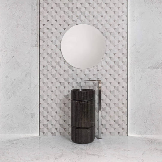 Figure Shell Light Mosaic Wall Tile - alternate view