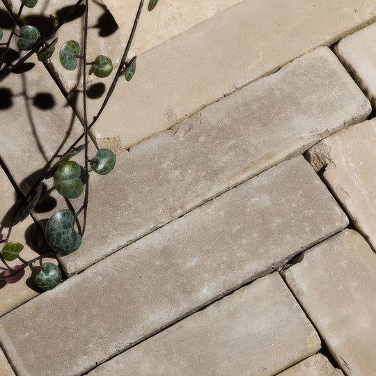 Flanders Buff Tumbled Clay Pavers - alternate view