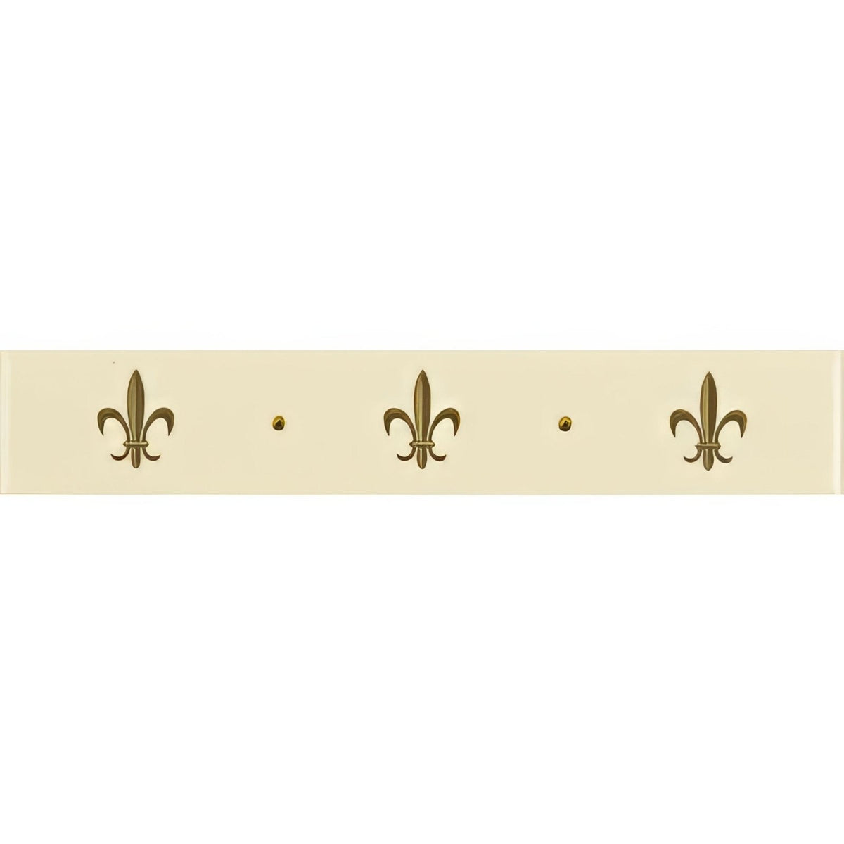 Fleur de Lis Border Gold on County White – pattern detail (3)