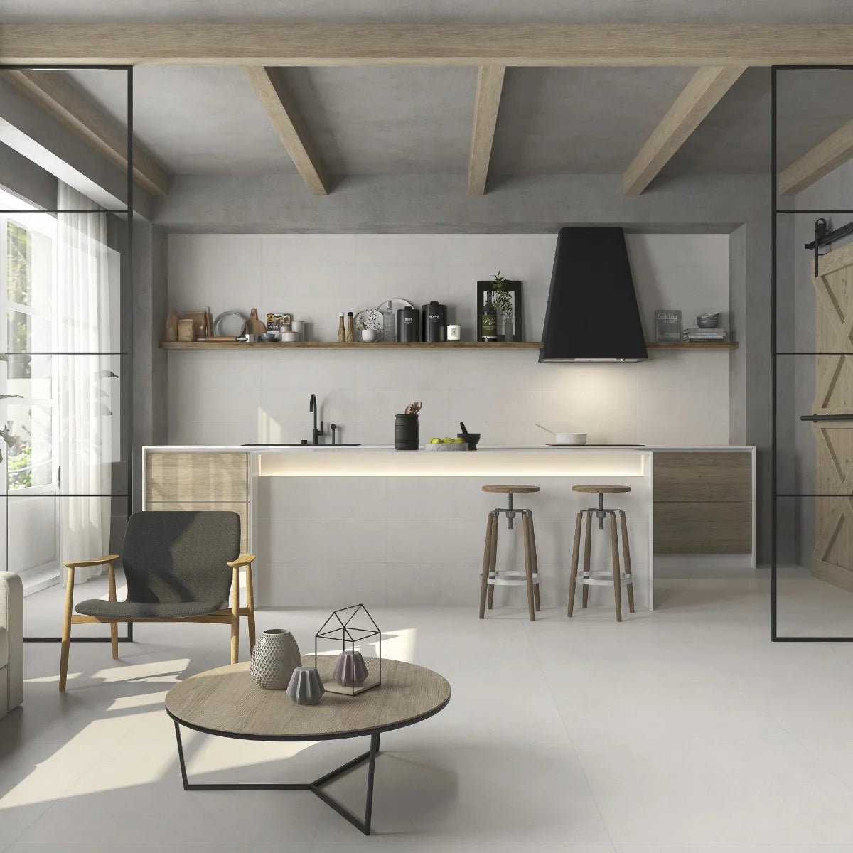 Form White 60 x 60cm Porcelain