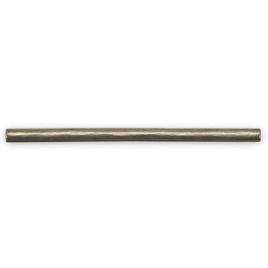Foundry egyptian rail sleek hammered finish metallic rod with subtle silver tone and uniform cylindrical shape