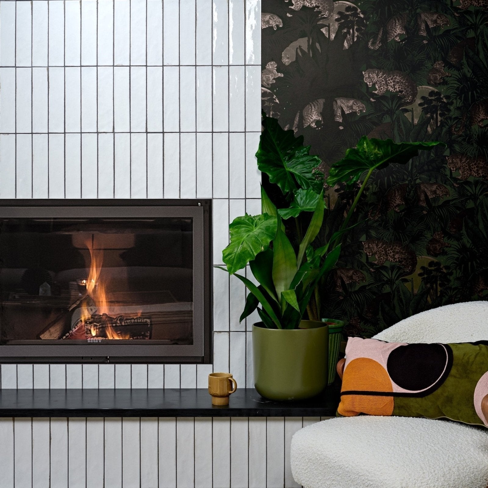 Foundry Porcelain Bianco in a room setting