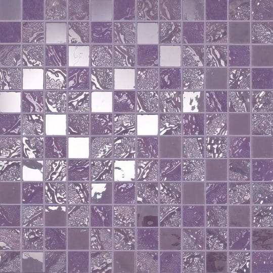 Four Seasons Tulip Mosaic Wall Tile 30x30cm - alternate view