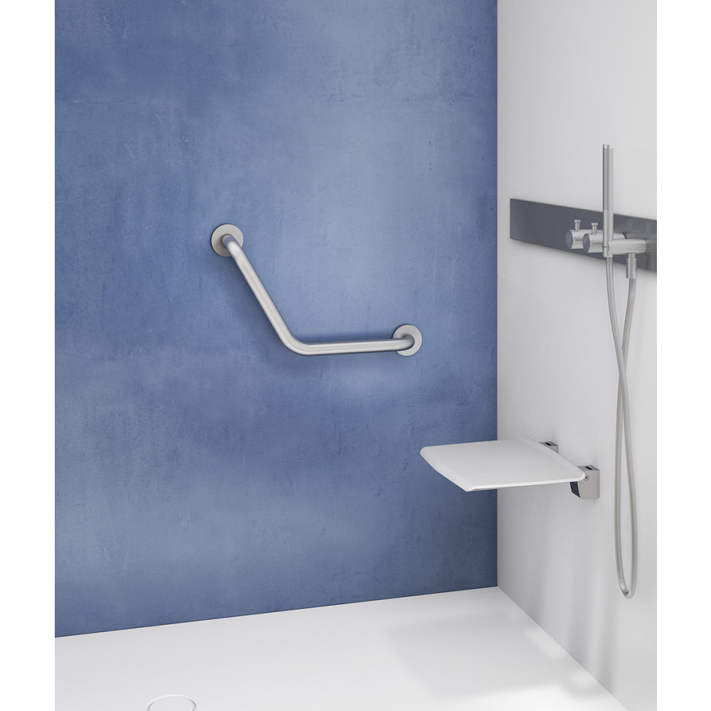 G Pro Angled Grab Bar in Brushed Stainless Steel - Origins Living, view 2