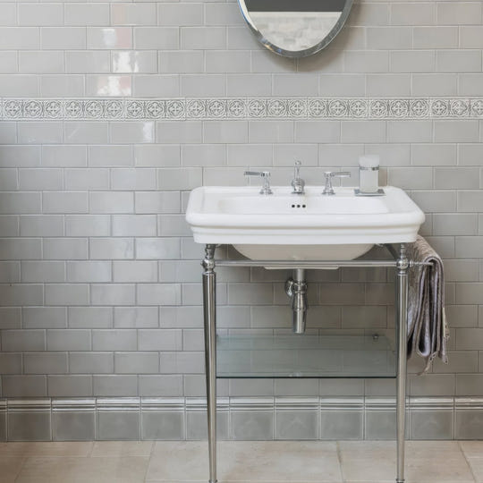 Giralda Niebla Grey Skirting Ceramic Wall Tile - alternate view
