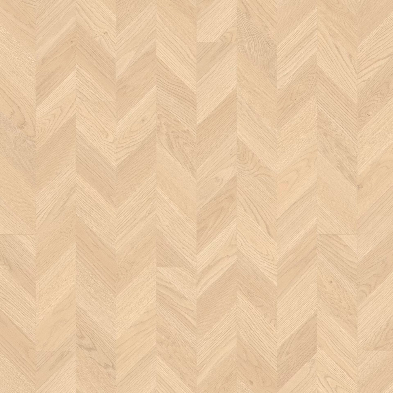 Light-colored hardwood vinyl floor in a herringbone pattern from the gizeh f400 vinyl twist collection