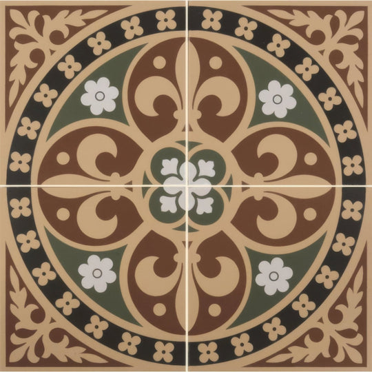 Gladstone 4 Tile Set Green/Red - alternate view