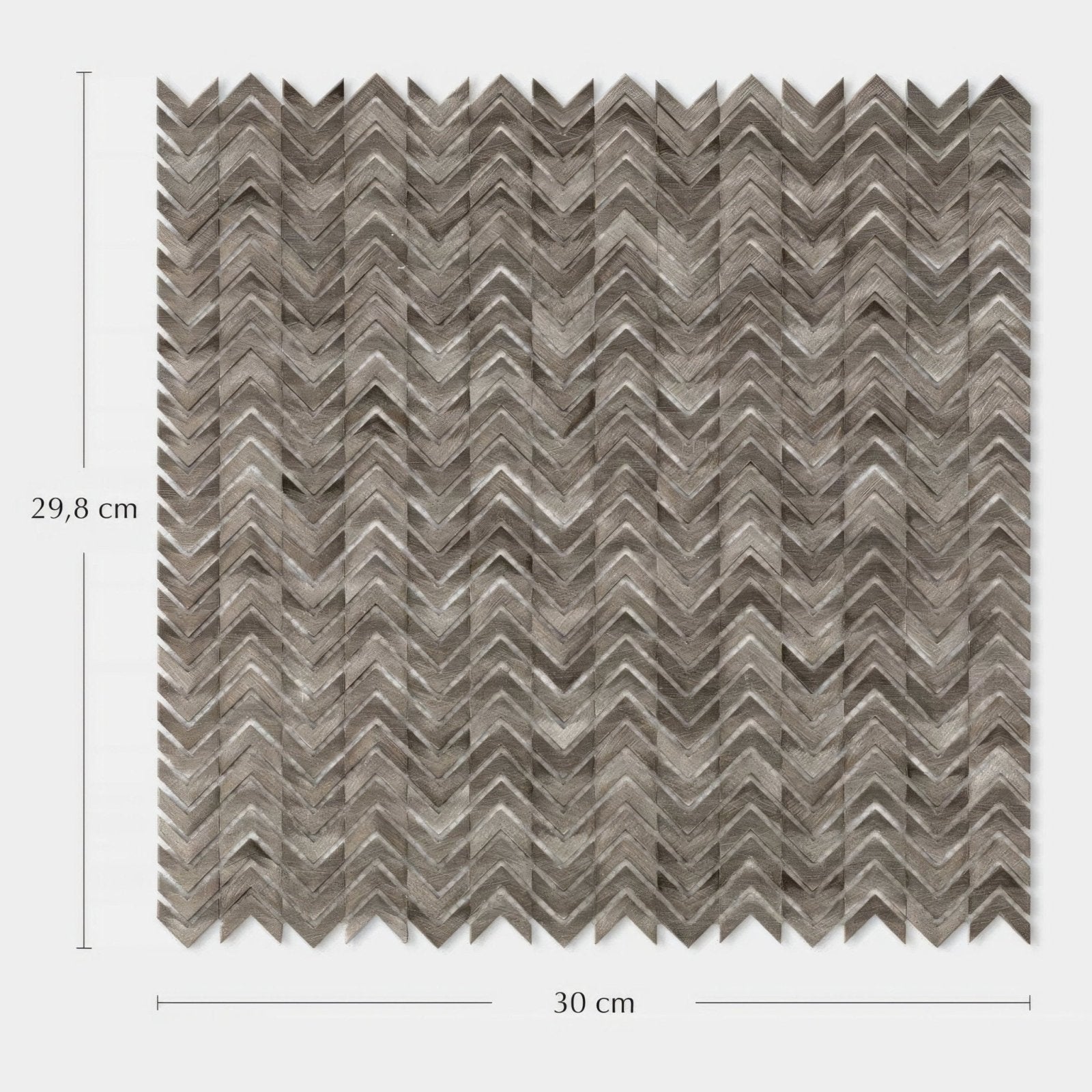 Gray chevron-patterned gravity aluminium arrow metal mosaic tile panel with durable aluminum material and modern design