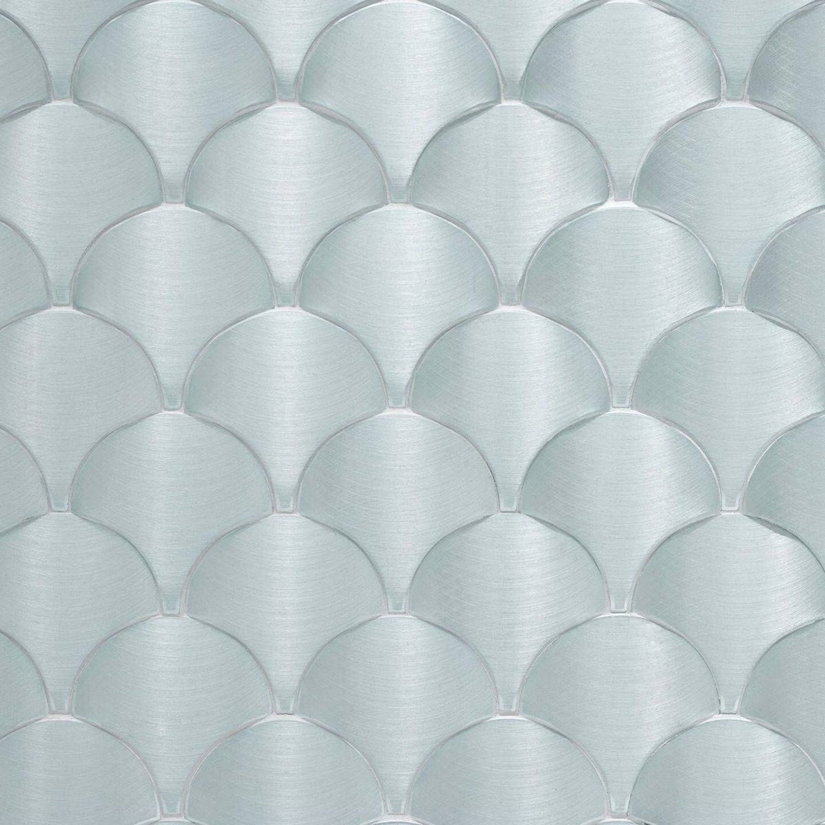 Gravity Aluminium Shell Aquamarine Mosaic silver fish-scale aluminium mosaic tiles