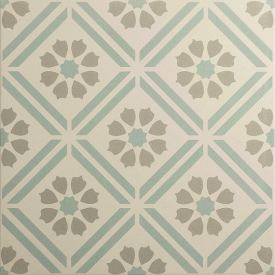 Greenway Teal On Chalk - alternate view