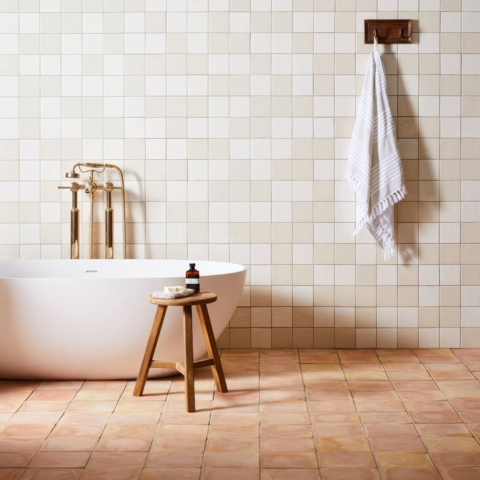 Handmade Classic Terracotta Square Tile 20 x 20cm