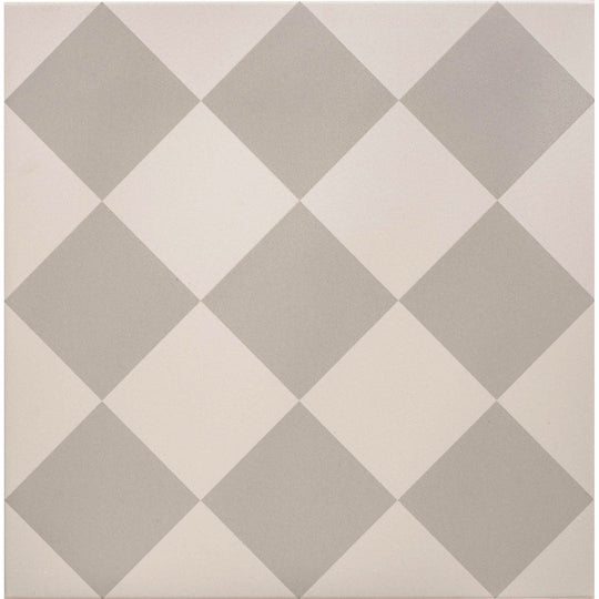 Harlequin Large Grey on Chalk - alternate view