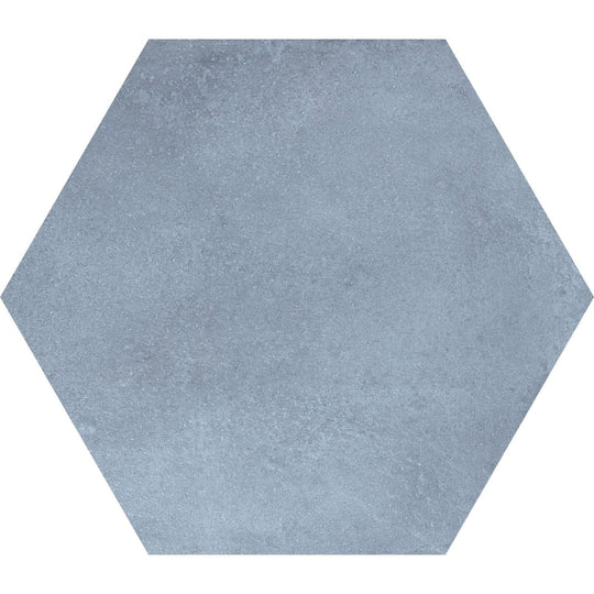 Hexagon Blue Plain - alternate view