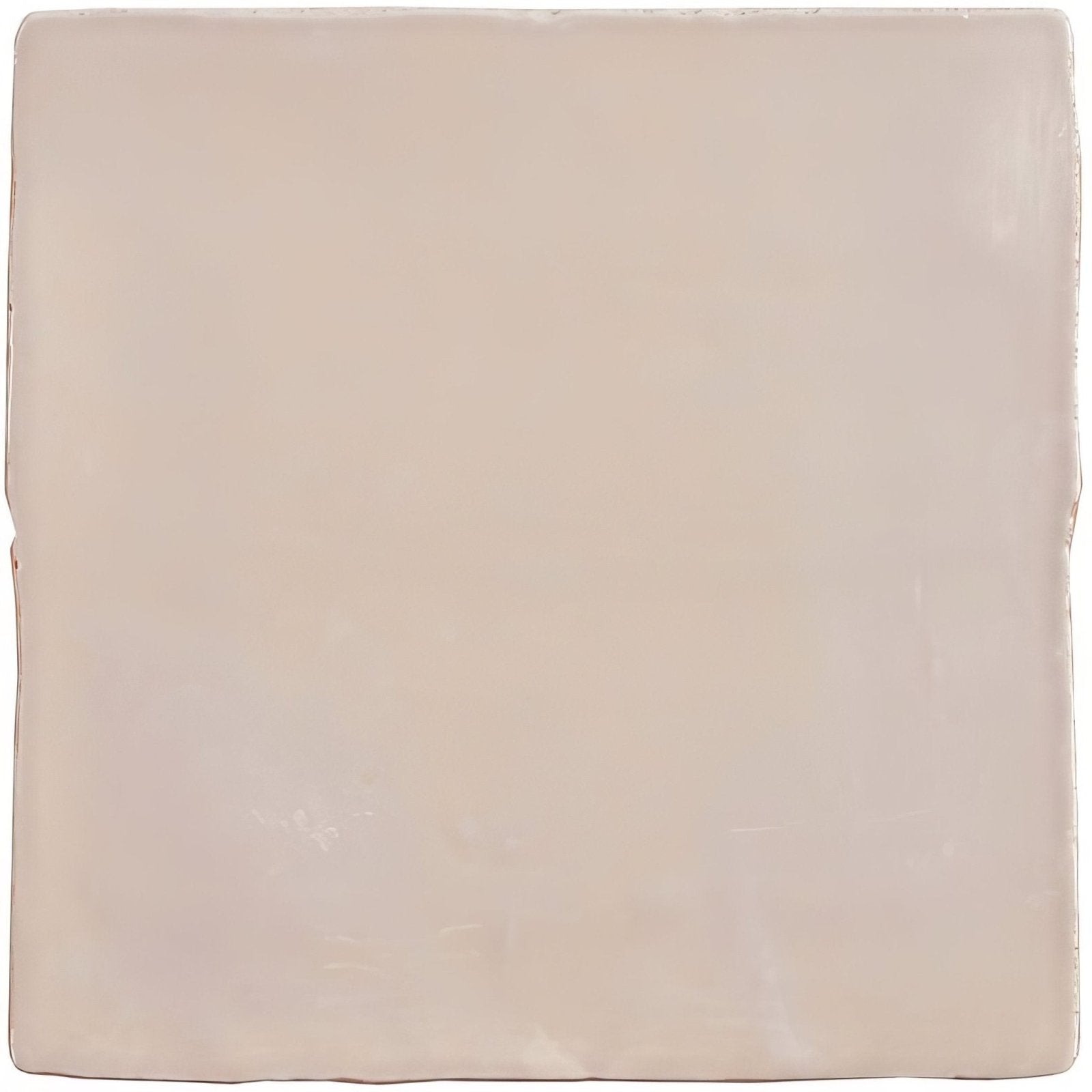 Beige square ceramic hibiscus field tile with smooth slightly glossy finish for indoor wall and floor use