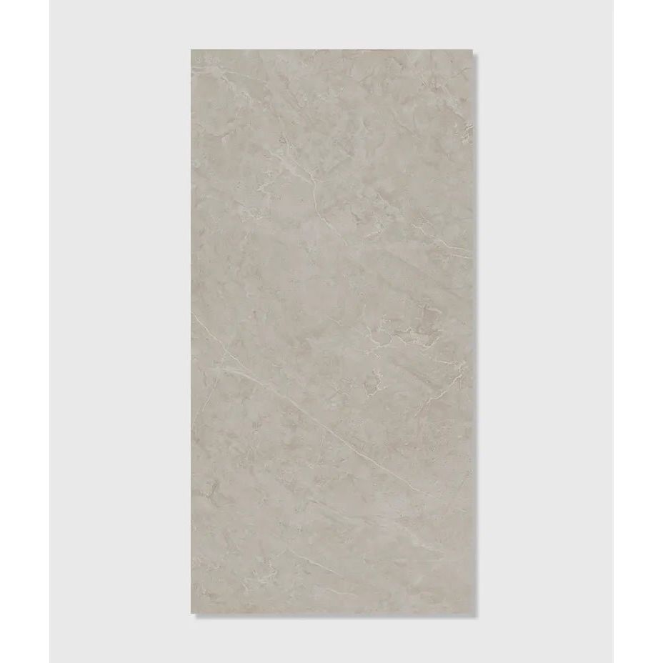 Holland Park porcelain rectangular beige marble effect tile with subtle veining and glossy smooth finish 120 x 60cm