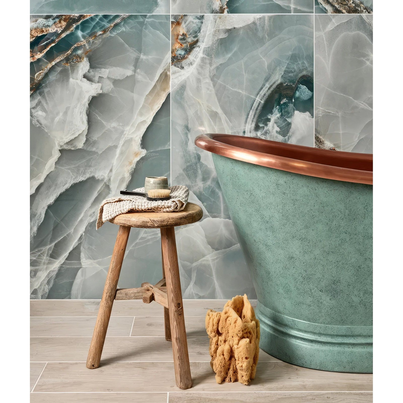 Hollywood Porcelain Turquoise Wall & Floor Tile 60x120cm – detail view 4