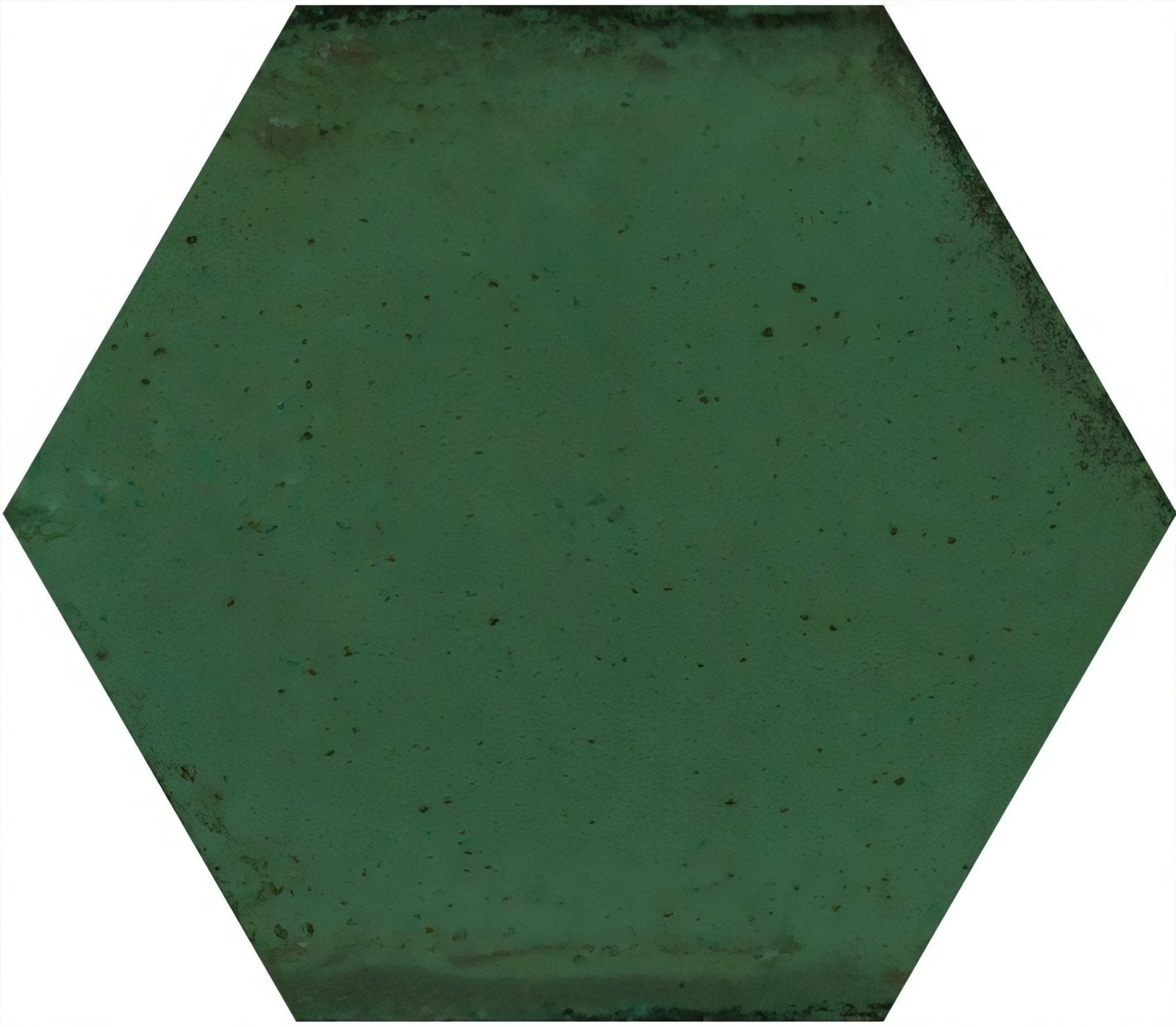 Hope Green Hexagon Gloss Ceramic Wall – close-up detail (2)