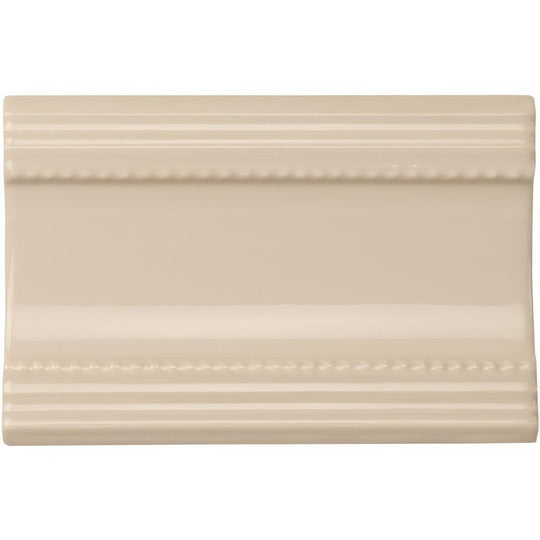 Ivory Plain Cornice Ceramic Wall Tile 152x75mm - alternate view