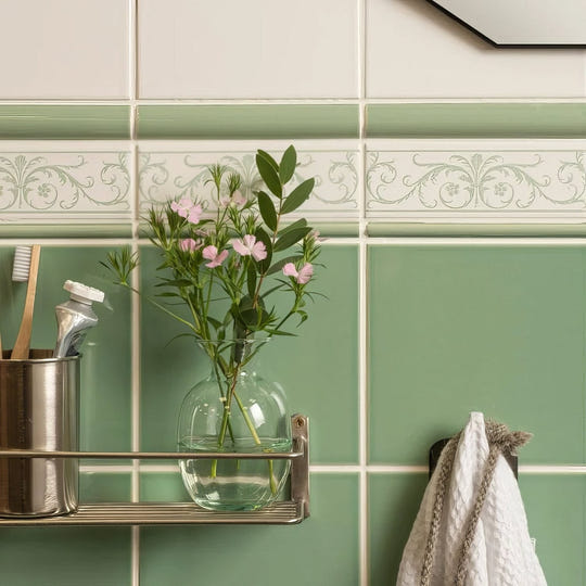 Jade Breeze External Corner Trim Ceramic Wall Tile 152x30mm - alternate view