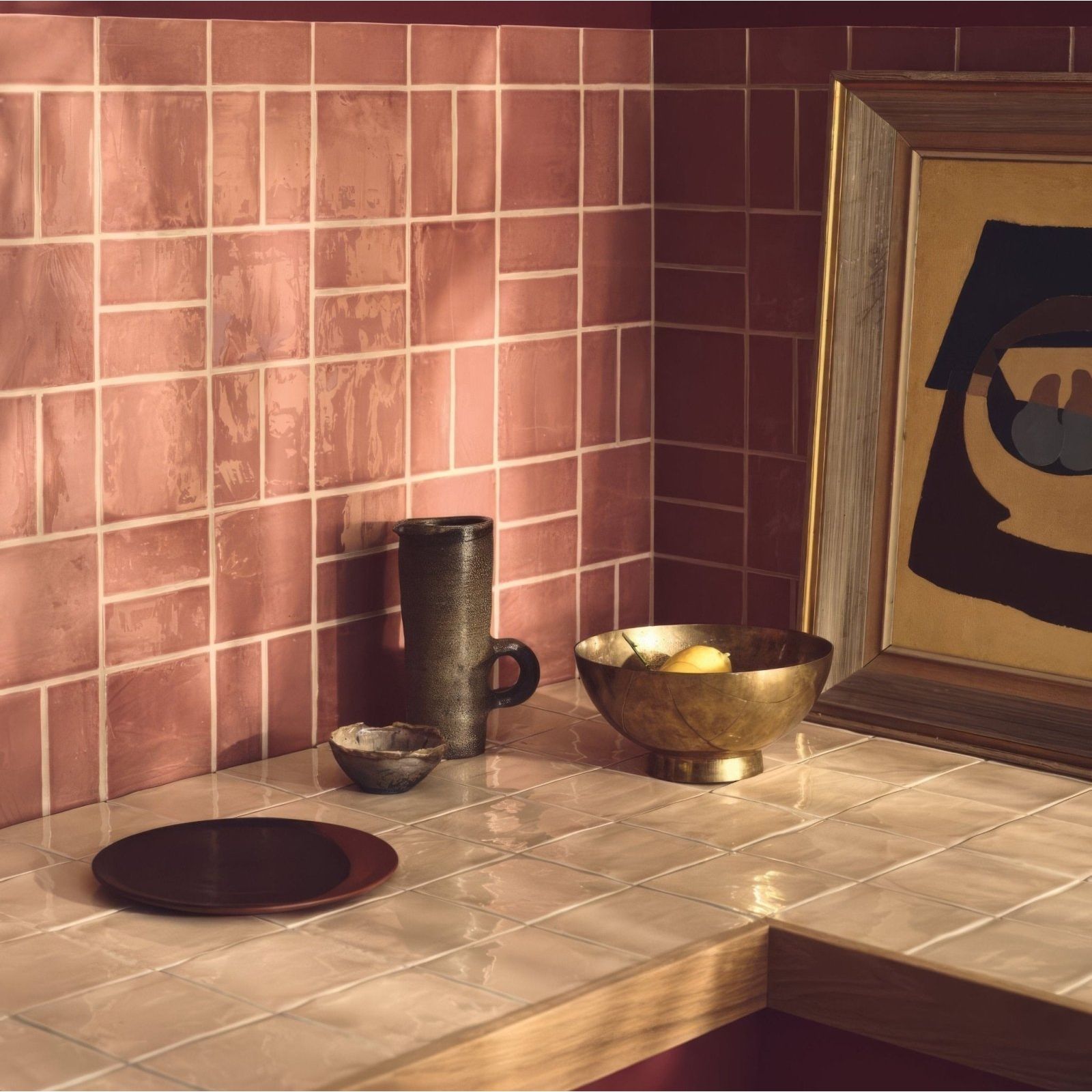 Jaipur Pompeiian Red Rectangle Glazed Tile