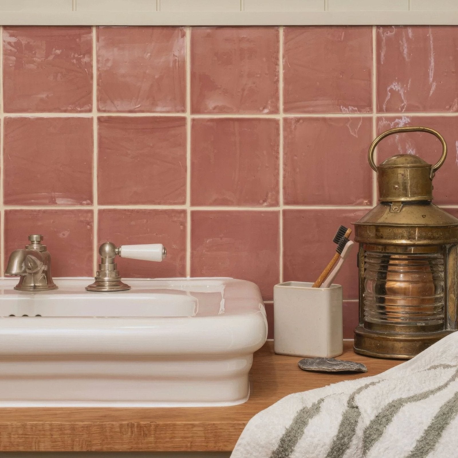 Jaipur Pompeiian Red Square Glazed Tile