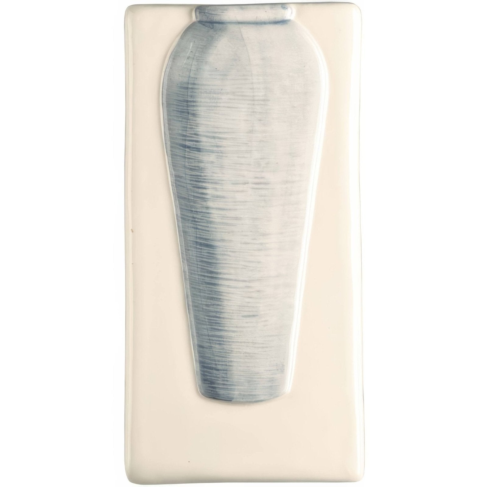 A sleek silver-toned ceramic jar with brushed metallic finish and subtle vertical striations on off white background