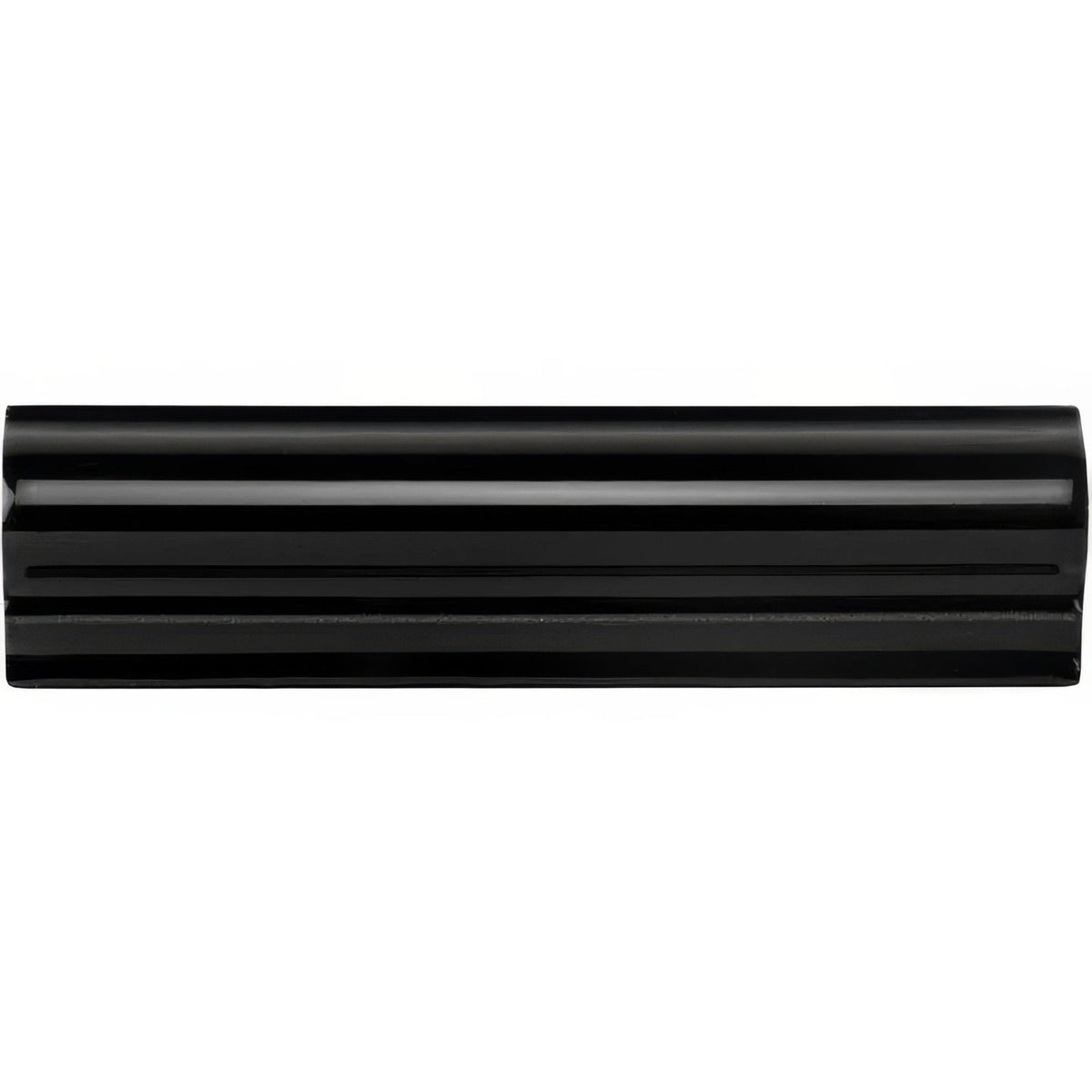 Jet Black Albert Moulding Ceramic Wall Tile 152x40mm - Gloss