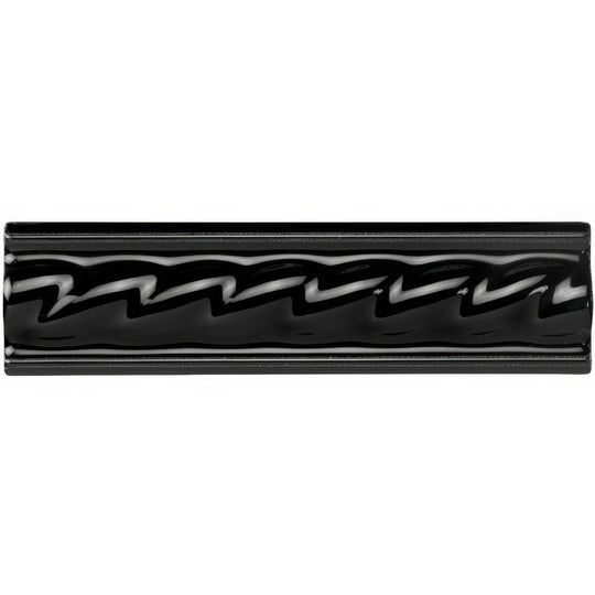 Jet Black Rope Moulding - alternate view
