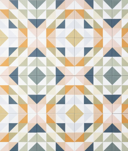 Kaleidoscope Porcelain Fritillary - Hyperion Tiles