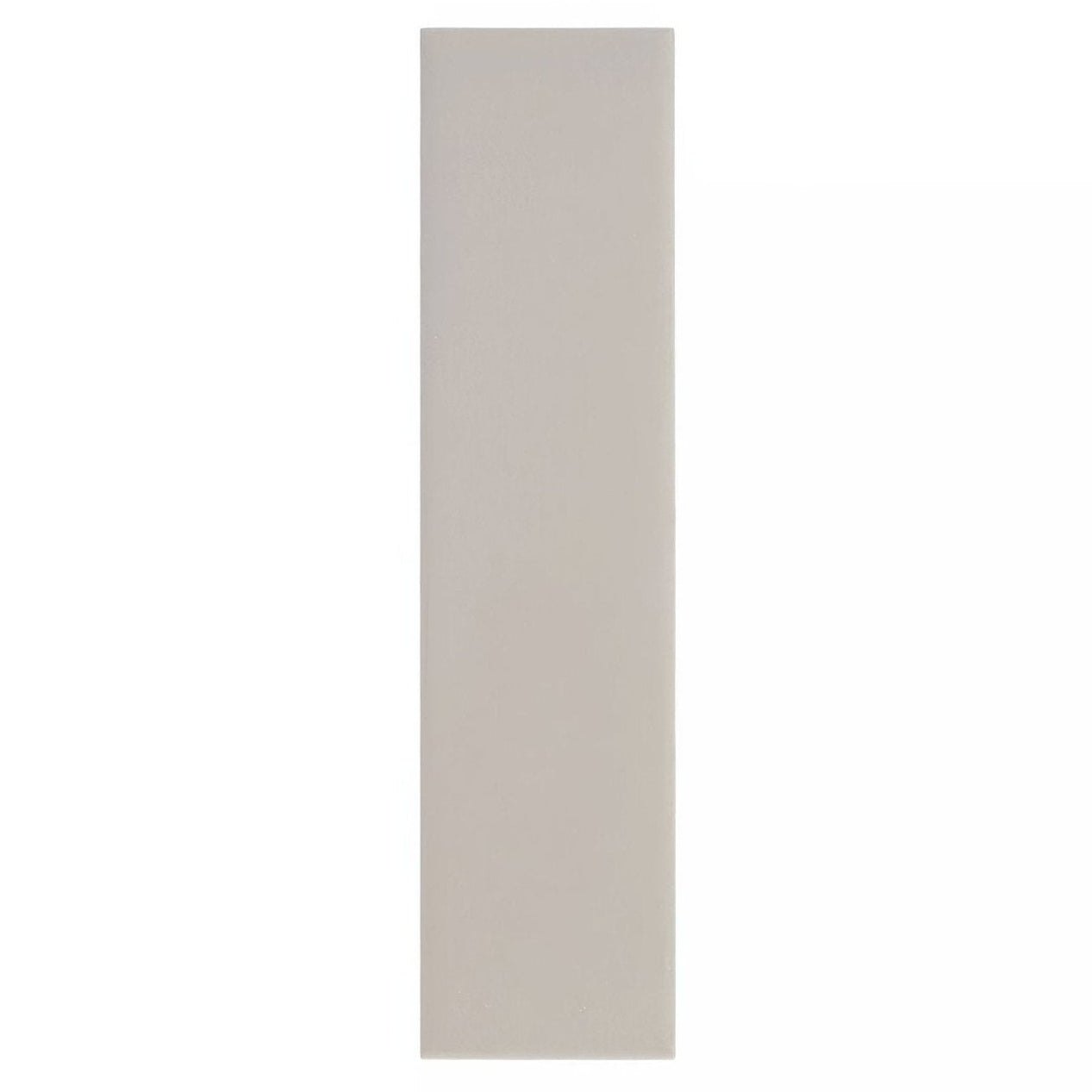 A sleek rectangular beige ceramic tile with a smooth glossy finish from kelly hoppen perfect neutrals taupe