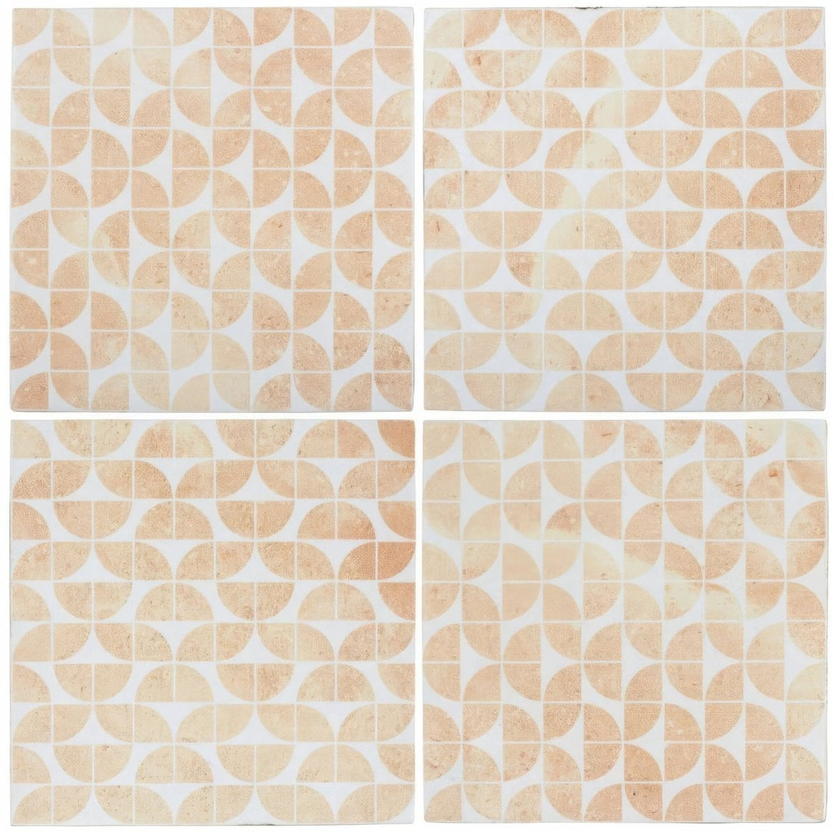 Kelmscott Lytes Terra tile beige and white geometric mosaic tiles with subtle natural stone texture for walls and floors