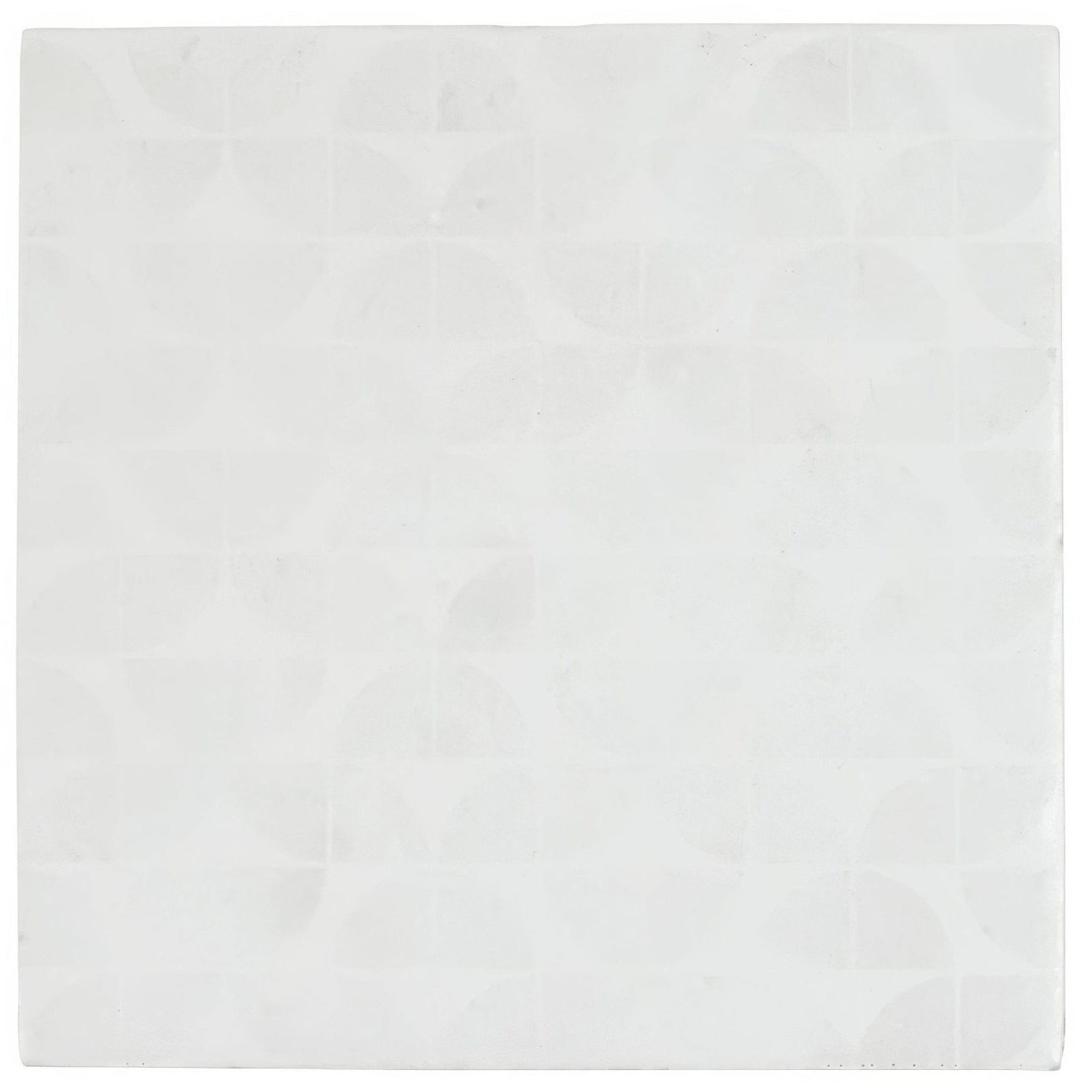 Kelmscott lytes white tile made of white ceramic with a subtle faintly textured pattern for wall or floor use