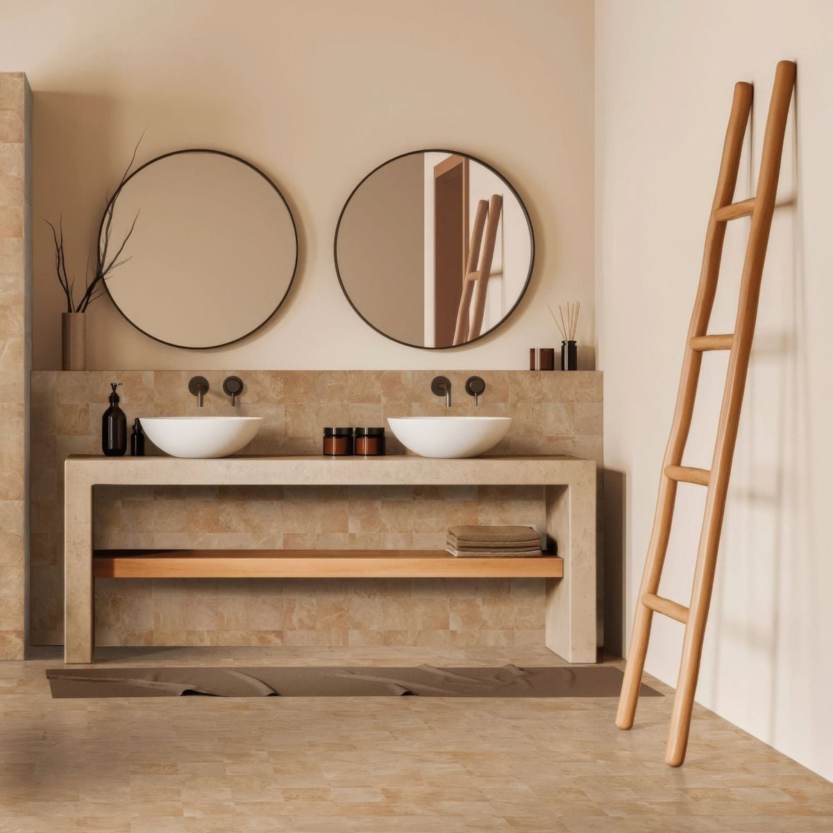 Kelmscott Terra Tile - Porcelain - Matt - Orange & Terracotta