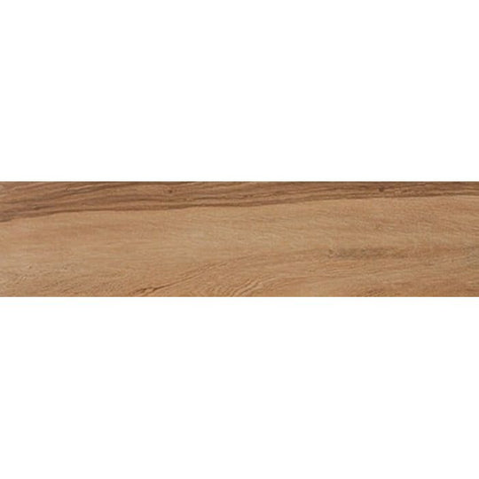 Keywood honey wooden plank with natural light brown grain patterns measuring 22.5 by 90cm