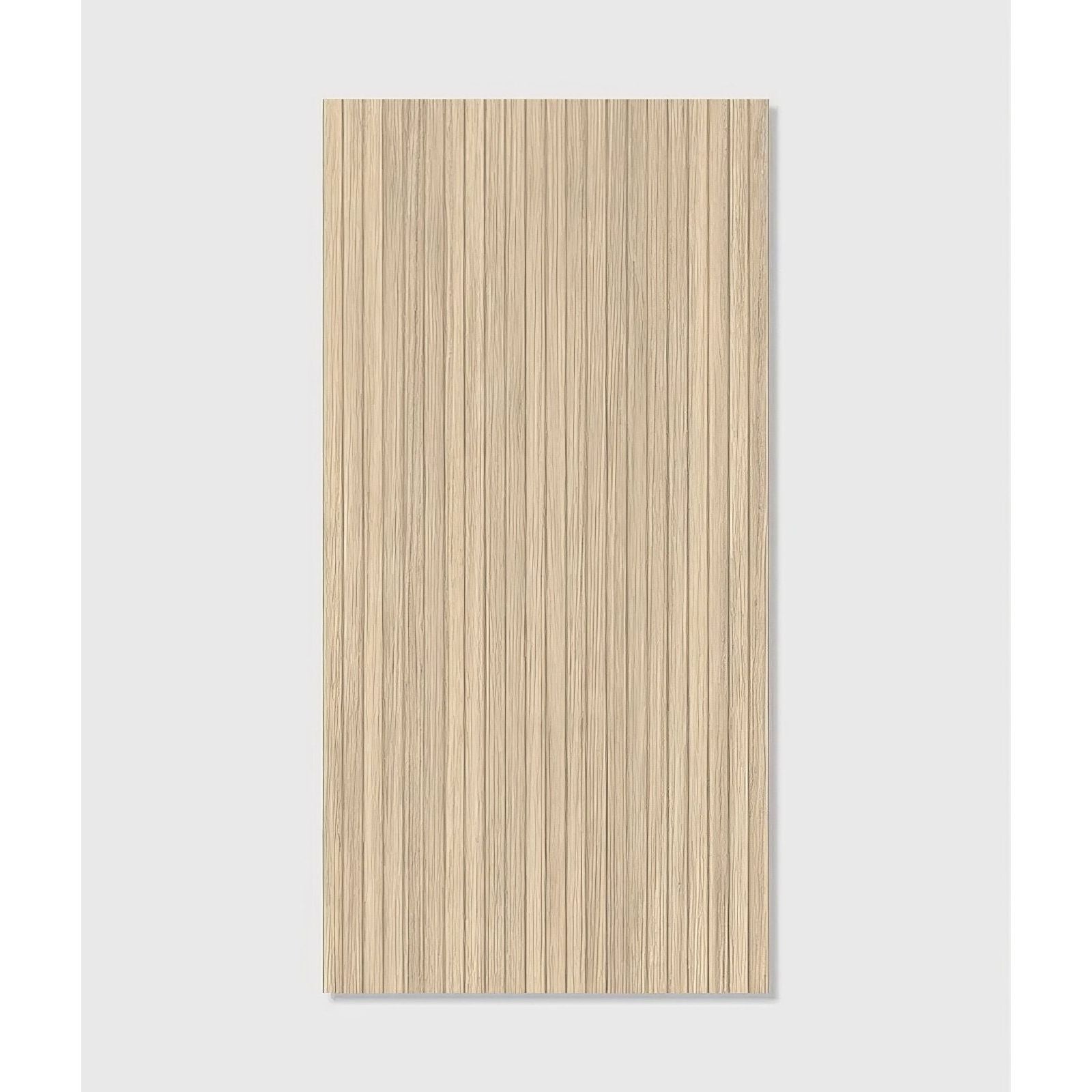Kinfolk porcelain maple light beige wooden panel with vertical grain texture for interior wall cladding